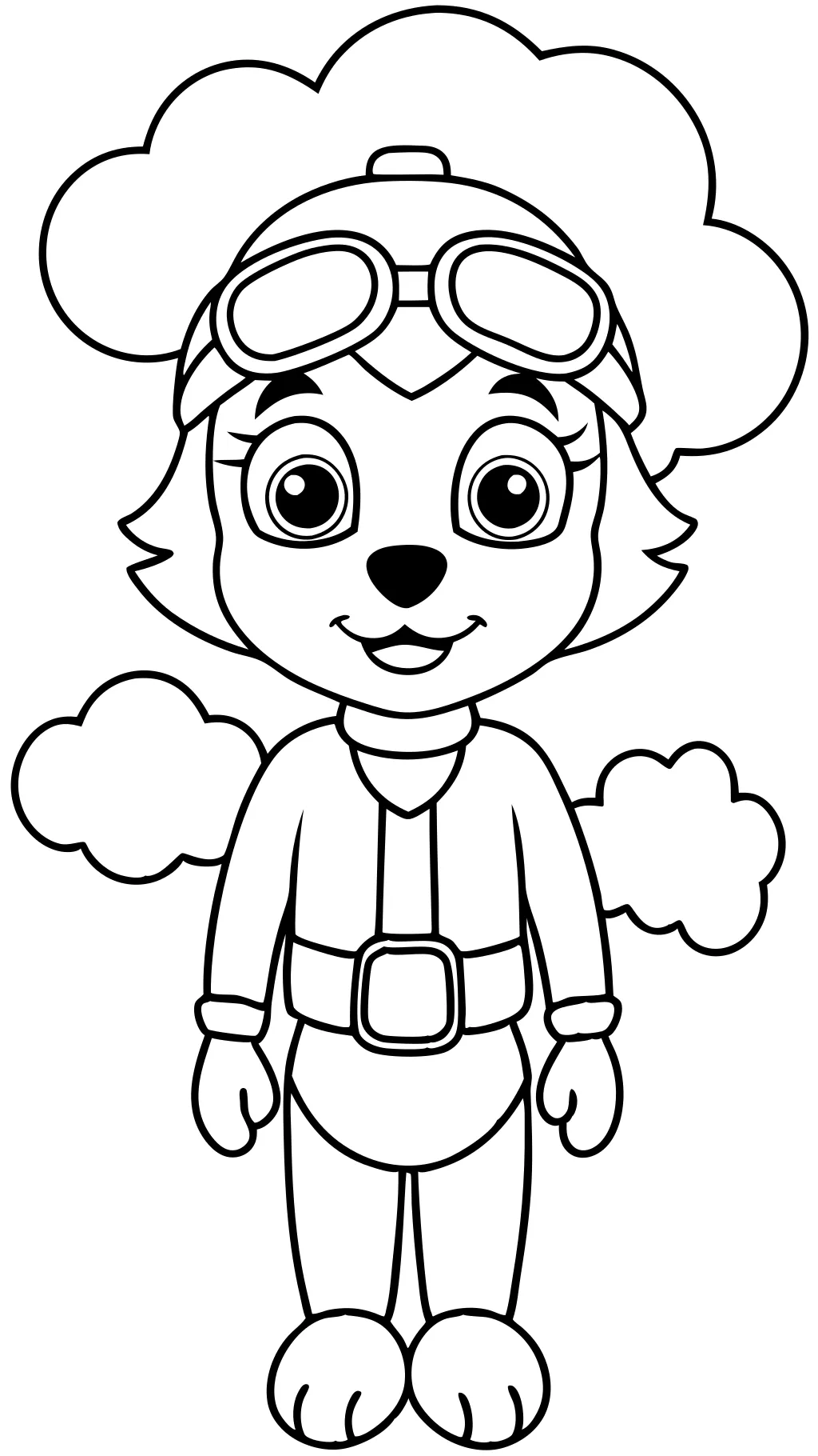 skye paw patrol coloring pages